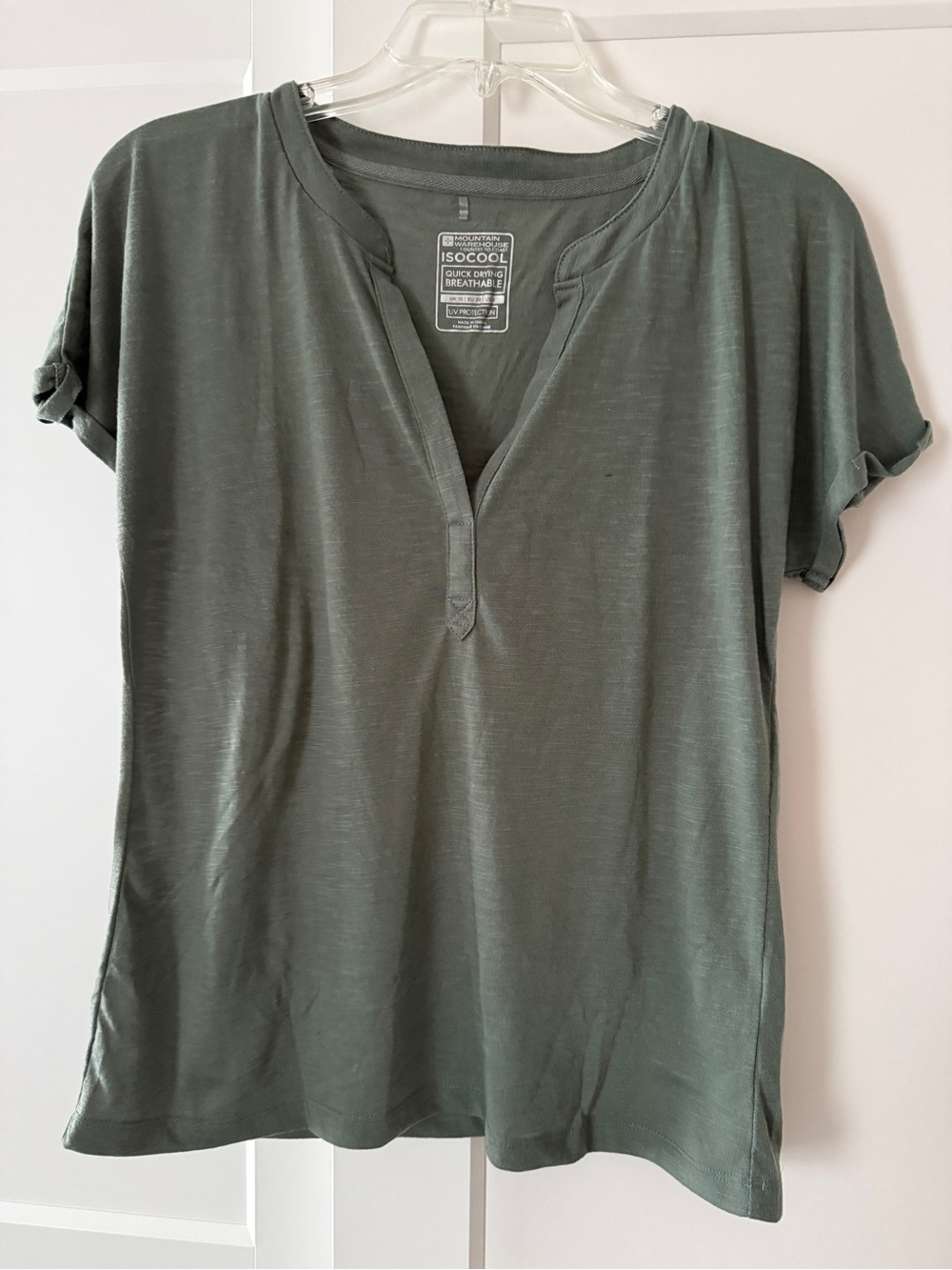 Bundle of 2 Skye Quick-Dry Womens Slub T-Shirt Khaki + Navy Sz 6 Outdoor Hiking
